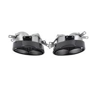 YUQUDGELKY 2 Pezzi/lotto Terminale Di Scarico In Fibra Di Carbonio Per A3 A4 A5 A6 A7 RS3 RS4 RS5 RS6 RS7 Sistema Di Scarico Accessori Auto(Bright)