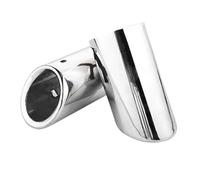 YUQUDGELKY 2 Pezzi Per Q7 TDI Per Quattro 2006 2007 2008 2009 2010 2011 2012 2013 Cromato In Acciaio Inox, Terminale Di Scarico Accessori AUTO(Argento)