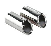 YUQUDGELKY 2 Pezzi Terminali Di Scarico In Acciaio Inox Cromato Per A4 B8 A4L Q5 2007 2008 2009 2010 2011 2012 2013 2014 Accessori Auto
