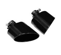 YUQUDGELKY Accessori Per Auto In Acciaio Inox Per A4 A5 A6 A7 Upgrade RS4 RS6 RS5 RS7 Terminale Di Scarico Ovale(NERO)