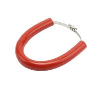 YUQUDGELKY Accessori Universali Per Moto Protezione Universale Rotonda Per Tubo Di Scarico Da 100-160 Mm Anelli Di Fissaggio In Silicone(ROSSO)