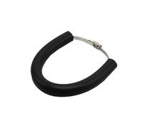 YUQUDGELKY Accessori Universali Per Moto Protezione Universale Rotonda Per Tubo Di Scarico Da 100-160 Mm Anelli Di Fissaggio In Silicone(NERO)