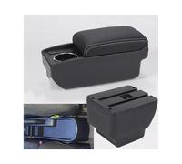 YUQUDGELKY Box Bracciolo Per MAZDA 2 Per MAZDA 2 Per Demio Box Portaoggetti Per Auto, Accessori Retrofit Dedicati Dettagli Interni(B3 Nero bianco 6USB)