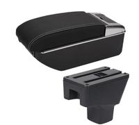 YUQUDGELKY Box Bracciolo Per SUZUKI SX4 Parti Interne Portacenere Bracciolo Auto Parti Di Ricambio Box Portaoggetti Accessori Auto(B3 Nero bianco 7USB)