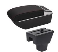 YUQUDGELKY Box Bracciolo Per SUZUKI SX4 Parti Interne Portacenere Bracciolo Auto Parti Di Ricambio Box Portaoggetti Accessori Auto(B1 Nero rosso 7USB)