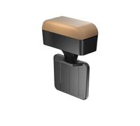 YUQUDGELKY Box Portaoggetti Per Bracciolo Auto Regolabile In Altezza Con Poggiagomiti Organizer Universale Per Braccioli Interni E Sedili(Black-Beige 1pc)
