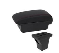 YUQUDGELKY Braccioli Auto Per C&hevrolet Per Aveo 310C Per Sail 2023 2024 2025 Scatola Ripiano Console Accessori Auto(B1 Nero rosso 3USB)