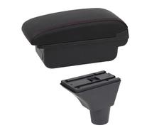 YUQUDGELKY Bracciolo Auto Per Citroen Per Berlingo Contentore Centrale Stile Auto Decor Con Portabicchieri(B1 Linea Nera)