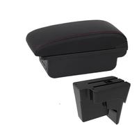 YUQUDGELKY Bracciolo Auto Per Kia K3 BL7 2023 2024 2025 Vano Portaoggetti Per Console Centrale Con USB(B1 Nero rosso 3USB)