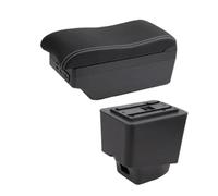 YUQUDGELKY Bracciolo Auto Per R&enault Per Captur Portabracciolo 2018-2021 Accessori Auto Scatola Di Archiviazione Dettagli Parti Interne USB(A3 Nero bianco 7USB)