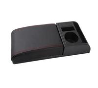 YUQUDGELKY Bracciolo Auto Regolabile In Lunghezza Cuscinetto Morbido Per Gomito Bracciolo Universale Con Porte USB E Portabicchieri(B type Red)