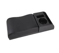 YUQUDGELKY Bracciolo Auto Regolabile In Lunghezza Cuscinetto Morbido Per Gomito Bracciolo Universale Con Porte USB E Portabicchieri(A type Black)