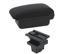 YUQUDGELKY Bracciolo Centrale Per S&koda Per Octavia Per S&koda Per Yeti Mk2 2005 2006 2007 2008-2012 Parti Di Retrofit Auto Scatola Di Stoccaggio(B1 Linea Rossa)