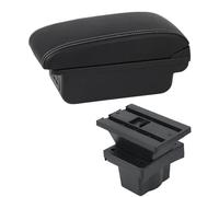 YUQUDGELKY Bracciolo Centrale Per S&koda Per Octavia Per S&koda Per Yeti Mk2 2005 2006 2007 2008-2012 Parti Di Retrofit Auto Scatola Di Stoccaggio(C1 Linea Bianca)