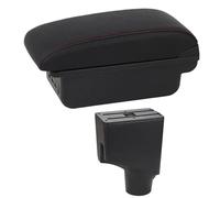 YUQUDGELKY Bracciolo Centrale Per Toyota Per Yaris 2015 2016 2017 2018 2019 2020 2021(C1 Linea Rossa)