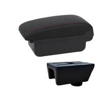 YUQUDGELKY Bracciolo Per Seat Per Ibiza Per Ibiza MK4 IV 6J 2008 2009 2010 2011-2017 Design Interno Console Auto Scatola Bracciolo(C1 Nero rosso NO USB)
