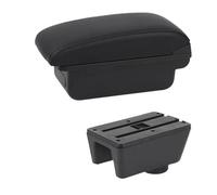 YUQUDGELKY Bracciolo Per Seat Per Ibiza Per Ibiza MK4 IV 6J 2008-2017 Design Interno Console Auto Scatola Bracciolo Di Archiviazione(B1 Linea Nera)
