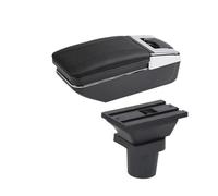 YUQUDGELKY Bracciolo Per Toyota Per Yaris 3 Ibrida Per Yaris Per Vitz Bracciolo Auto Scatola Interno Retrofit Scatola Di Archiviazione Centrale(Linea nera A2 Nessuna USB)