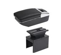 YUQUDGELKY Bracciolo Universale Centrale Per Auto Modello Universale Scatola Bracciolo Accessori Auto Scatola Di Immagazzinaggio Supporto Braccio(Linea nera A2 Nessuna USB)