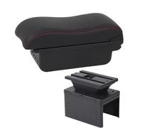 YUQUDGELKY Bracciolo Universale Per Auto Box Portaoggetti Per Accessori Auto Parti Di Ricambio(B1 linea rossa 3USB)
