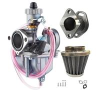 YUQUDGELKY Carburatore Per Predator 212cc 196cc Per Coleman Per CT200U Per BT200X Go Kart Per GX160 GX200 6.5hp Clone Engine Filtro Aria(Argento)