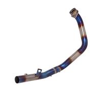 YUQUDGELKY Collettore Di Scarico Per CB300R 2018 2019 2020 Tubo Di Collegamento Centrale Anteriore Silenziatore Slip-on In Lega Di Titanio Accessori Modificati(Lega di titanio B)