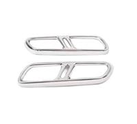 YUQUDGELKY Copri Tubo Di Scarico Per Auto Gola Posteriore Accessori Per Carrozzeria Adesivi Esterni Per Land Rover Per Range Rover Sport L461 Dal 2023 In Poi(Argento)