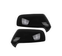 YUQUDGELKY Copriretrovisore Laterale Auto Per Citroën C3 2008-2017 Per C4 Per Picasso 2006-2013 Argento/Nero(Nero lucido,1 paio)