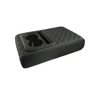 YUQUDGELKY Cuscino Per Bracciolo Auto Cuscino Per Bracciolo Console Centrale Auto Con 2 Portabicchieri Cuscino Per Bracciolo In Pelle PU(UN)