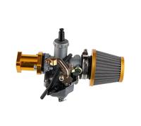 YUQUDGELKY Kit Carburatore In Alluminio Per PZ26 Per CB125 XL125S TRX250 TRX 250EX XR100 XR200 CG CB 125 150 Cc ATV Quad Dirt Bike Moto(Cavo oro)