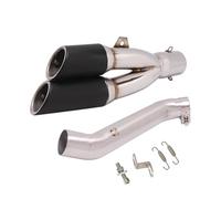 YUQUDGELKY Modifica Terminale Di Scarico Per Moto Tubo Centrale Sezione Di Collegamento Marmitta Espace Moto Per VFR1200 X VFR1200F VFR 1200 2009-2015(Style D)
