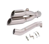 YUQUDGELKY Modifica Terminale Di Scarico Per Moto Tubo Centrale Sezione Di Collegamento Marmitta Espace Moto Per VFR1200 X VFR1200F VFR 1200 2009-2015(Stile B)
