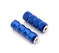 YUQUDGELKY Motorcycle Poggiapiedi Pieghevoli Poggiapiedi Pedane Pedali Set Accessori Motociclo Per Universal(Blu,1 paio)