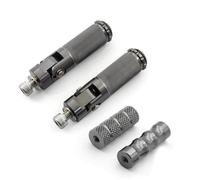 YUQUDGELKY Motorcycle Poggiapiedi Pieghevoli Poggiapiedi Pedane Pedali Set Accessori Motociclo Per Universal(GRIGIO,IMPOSTATO)