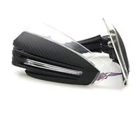 YUQUDGELKY Paramani Universali Per Moto Protezione Antivento Per Manubrio Paramani Con Luce LED (2 Pezzi)