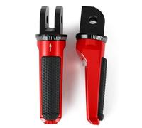 YUQUDGELKY Pedane Anteriori Per TRIUMPH Per BONNEVILLE T100/T120 Per BOBBER DAYTONA 675 R Per SPEED Per TRIPLE R Per TWIN(ROSSO)