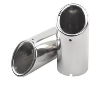 YUQUDGELKY Per A4 B8 A3 8V 8P A1 Q5 2010 2011 2012 2013 2014 2015 2016 Terminale Di Scarico In Acciaio Inox Accessori Per Auto(Argento)
