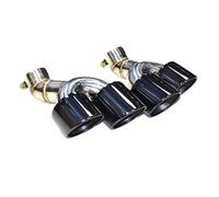 YUQUDGELKY Per A6 A7 C8 2020+ Terminale Di Scarico Per Auto In Fibra Di Carbonio Quadruplo Accessori Per Auto(NERO)