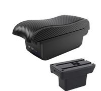 YUQUDGELKY Per Baojun Per Yep Portabraccioli Accessori Auto Dettagli Interni Scatola Immagazzinaggio Ricambi Retrofit(B3 Nero bianco 3USB)
