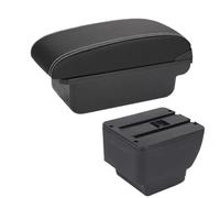 YUQUDGELKY Per Bracciolo Per MAZDA 2 Per MAZDA 2 Demio Box Bracciolo Per Auto Parti Di Ricambio Box Portaoggetti Box Bracciolo Centrale(C3 Nero bianco SENZA USB)
