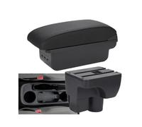 YUQUDGELKY Per C&hevrolet Per Aveo 3 Bracciolo Auto Per Sail 3 Scatola Portabracciolo Centrale Ricambi Retrofit Scatola Di Archiviazione(B2 linea nera 3USB)