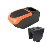YUQUDGELKY Per C&hevrolet Per Aveo T200 T250 T255 Scatola Bracciolo Auto Console Centrale Scatola Di Immagazzinamento Con USB(B2 Orange frame 6USB)