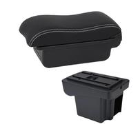 YUQUDGELKY Per C&hevrolet Per NIVA Kit Retrofit Bracciolo Portabracciolo Auto Scatola Di Archiviazione Accessori Interni Auto Ricarica USB(B3 Nero bianco 3USB)