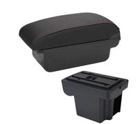 YUQUDGELKY Per C&hevrolet Per NIVA Parti Retrofit Bracciolo Scatola Bracciolo Auto Scatola Ripiano Accessori Interni Auto Interfaccia USB(C1 Nero rosso NO USB)