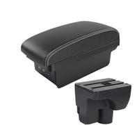 YUQUDGELKY Per C&hevrolet Per Sail 3 Portabreve Bracciolo Per Aveo 3 Per Sail III Componenti Retrofit Bracciolo Auto Scatola Di Riporlo Decorazione(B2 Black white 3USB)