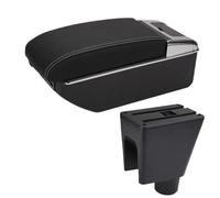 YUQUDGELKY Per C&hevrolet Per Spark 3 Portabreve Bracciolo Per Spark III Per Aveo T200 Scatola Di Riporlo Console Decorazione Accessori Auto(B3 Nero bianco 7USB)