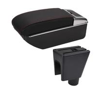 YUQUDGELKY Per C&hevrolet Per Spark 3 Portabreve Bracciolo Per Spark III Per Aveo T200 Scatola Di Riporlo Console Decorazione Accessori Auto(B1 Nero rosso 7USB)