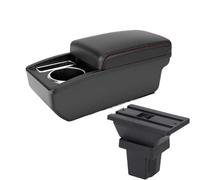 YUQUDGELKY Per C&hevrolet Per Trax Scatola Bracciolo Per C&hevrolet Per Trax Per Tracker 2015-2019 Bracciolo Auto Scatola Di Archiviazione Braccio(A1 Nero rosso SENZA USB)