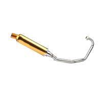 YUQUDGELKY Per CBF125 CBF150 CBF125 150 Moto Coda Tubo Di Scarico Marmitta Sistema Completo Escape Modifica Accessori(Oro)