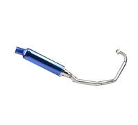 YUQUDGELKY Per CBF125 CBF150 CBF125 150 Moto Coda Tubo Di Scarico Marmitta Sistema Completo Escape Modifica Accessori(Blu)